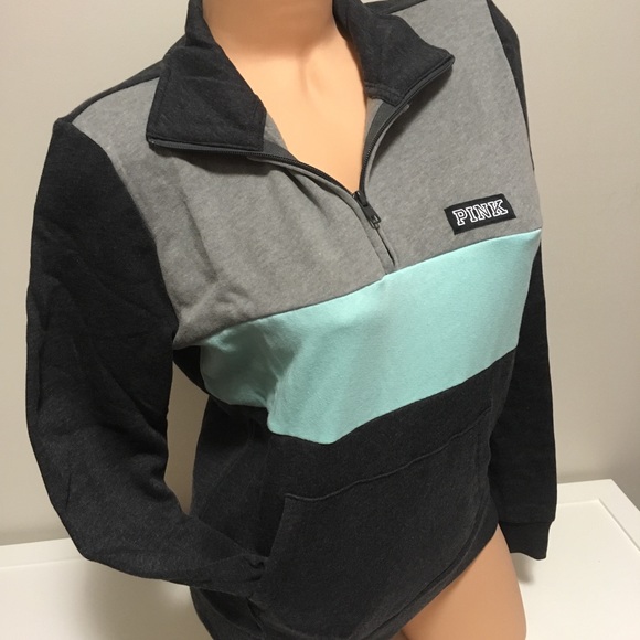 🆕VICTORIA’S SECRET PINK - PERFECT QUARTER ZIP - M - Picture 8 of 8